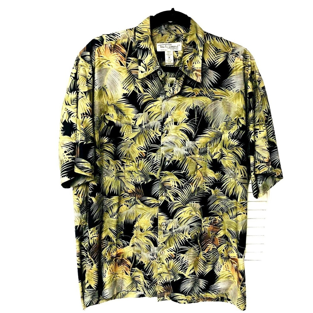 Tori Richard Mens‎ Cotton Lawn Hawaiian Camp Shirt Sz M Aloha USA Preppy Office